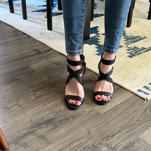 Strappy Block Heel Shoes
